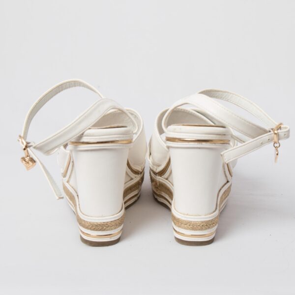 TUA by BRACCIALINI Leather Wedge Sandals - Image 6