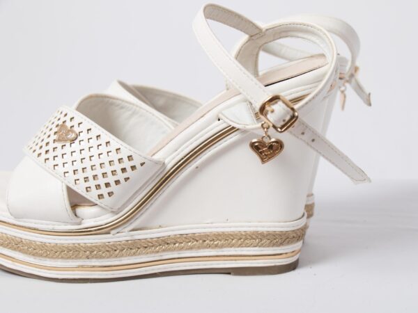 TUA by BRACCIALINI Leather Wedge Sandals - Image 8
