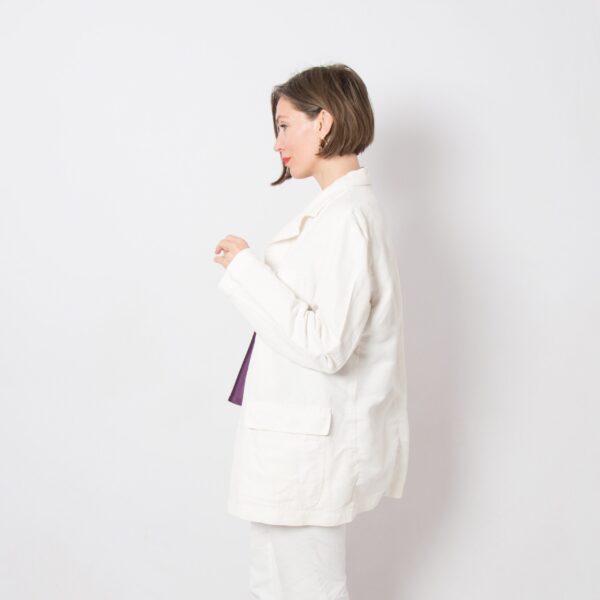 MISSONI Sport White Linen Blazer - Image 3