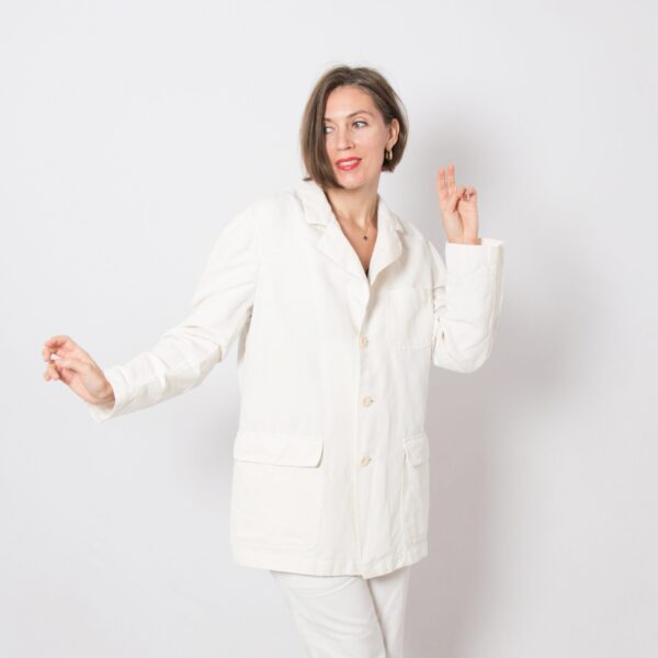 MISSONI Sport White Linen Blazer - Image 4