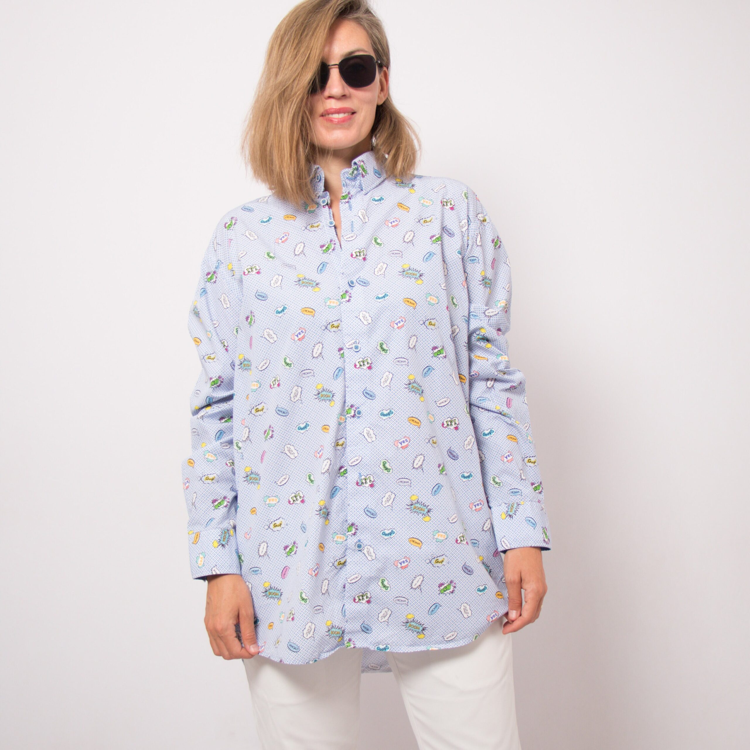 90s Oversized Button Down Shirt Mens 90s Oversized Button Down Shirt Mens - Image 2