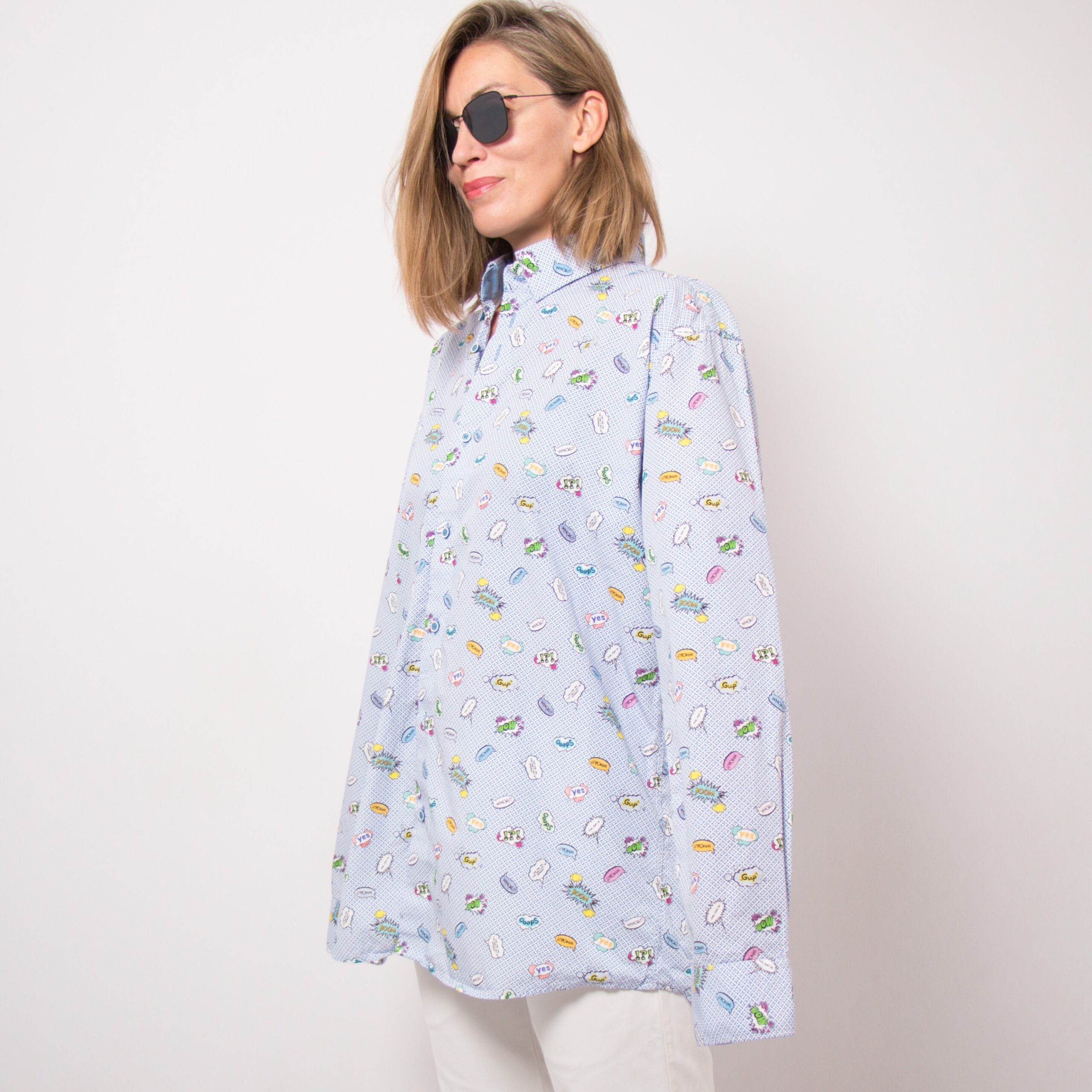 90s Oversized Button Down Shirt Mens 90s Oversized Button Down Shirt Mens - Image 3