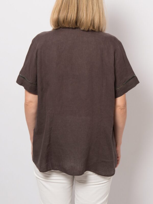 PERSONA Linen Button Up Pleated Shirt - Image 4