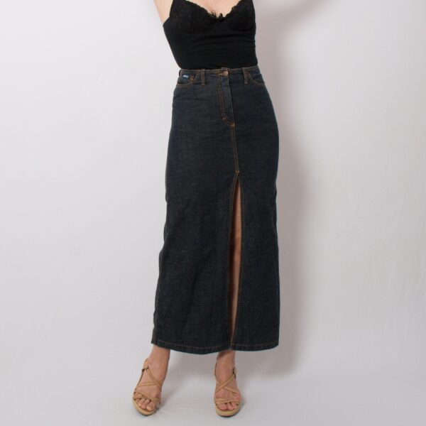 Vintage Denim Maxi Skirt - Image 3