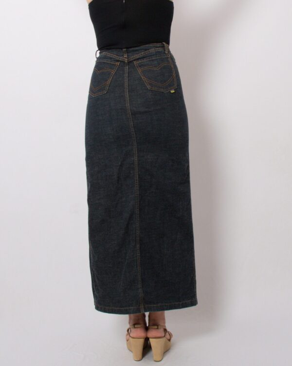 Vintage Denim Maxi Skirt - Image 5