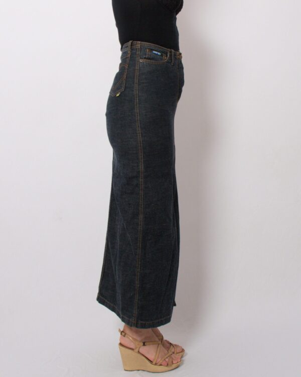 Vintage Denim Maxi Skirt - Image 6