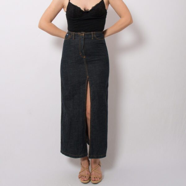 Vintage Denim Maxi Skirt - Image 7
