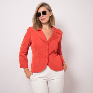 Vintage Tailored Tomato Red Blazer