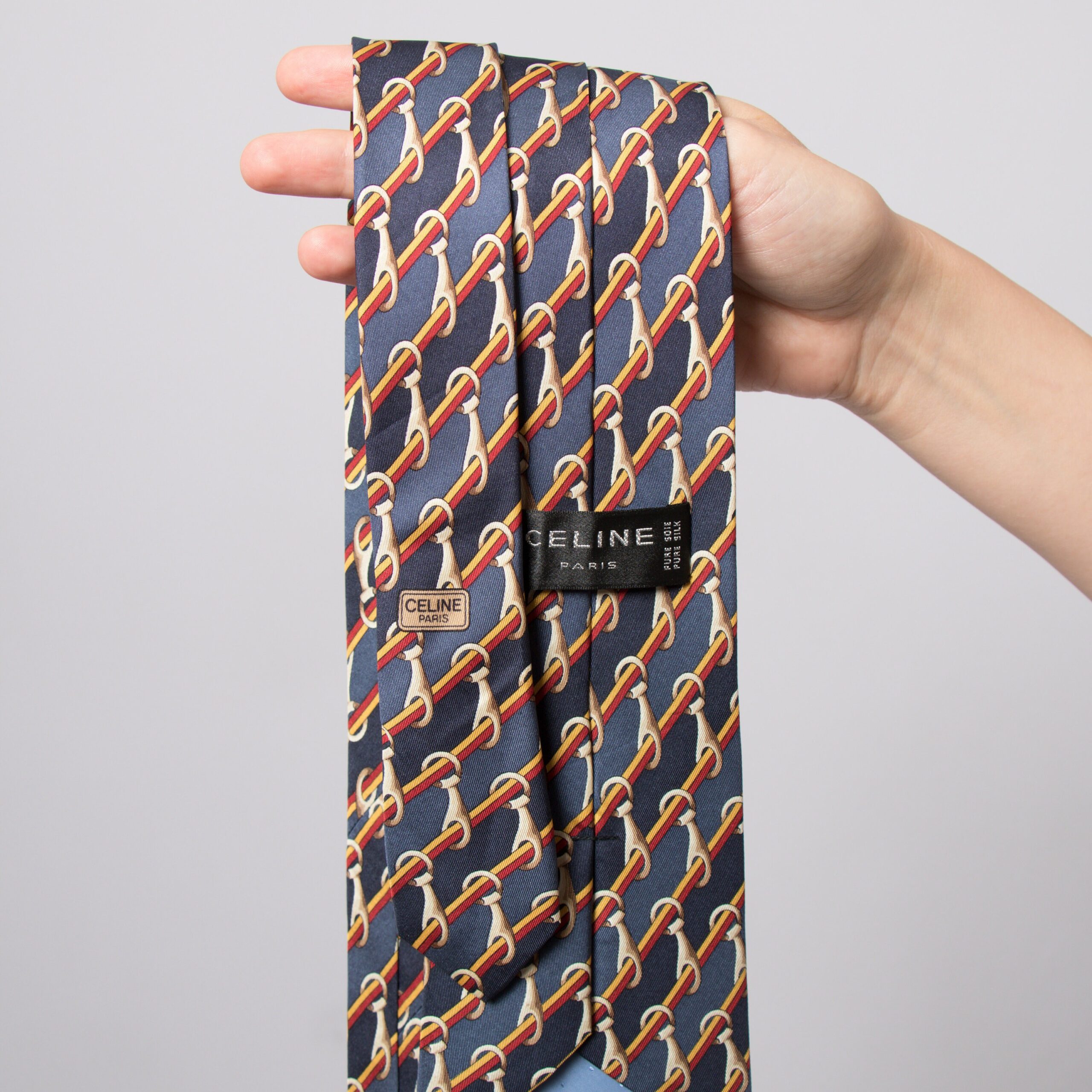 Vintage CELINE Paris Silk Tie Vintage CELINE Paris Silk Tie - Image 4