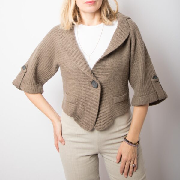 Vintage MARC CAIN Alpaca Cardigan - Image 2