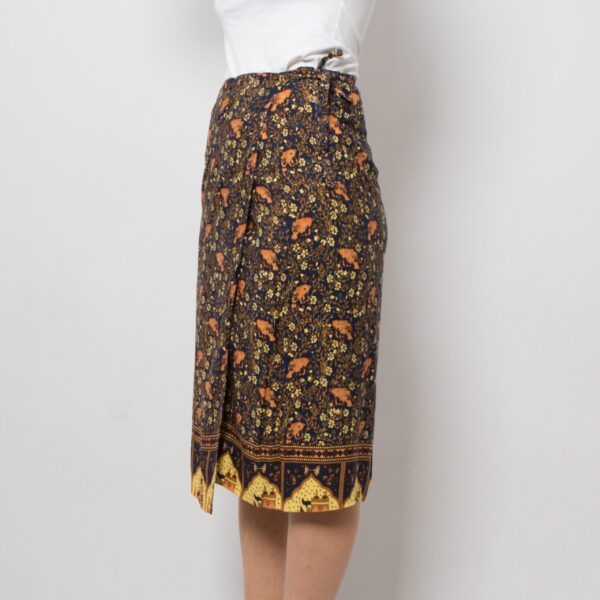 Vintage Cotton Wrap Skirt - Image 4