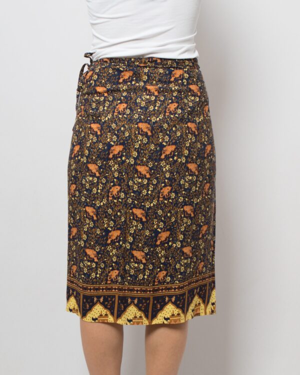 Vintage Cotton Wrap Skirt - Image 5