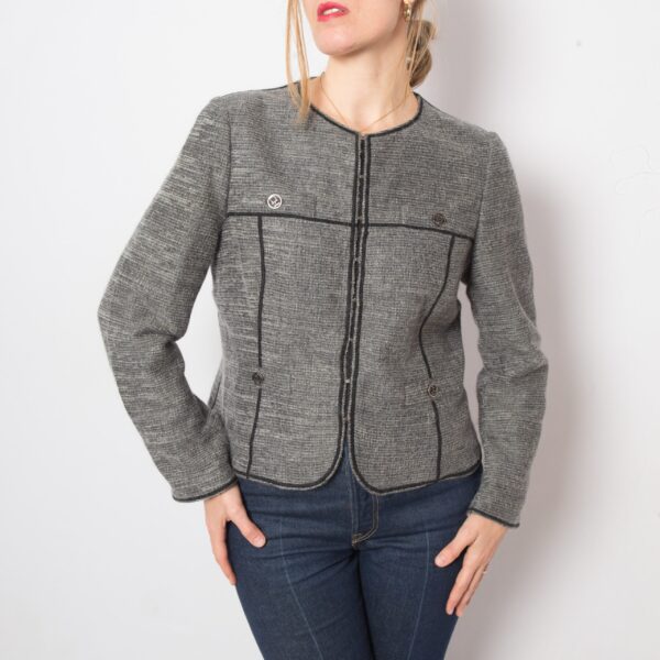 Vintage CAROLINA HERRERA Mohair Blazer - Image 4