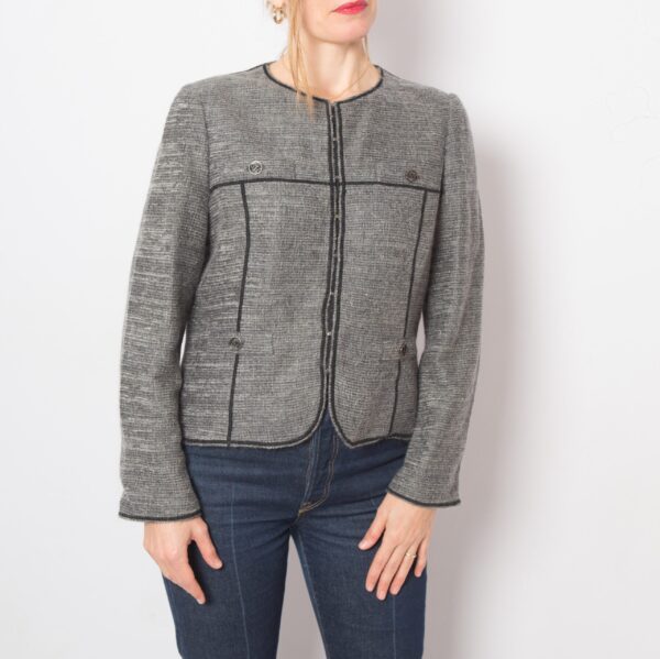 Vintage CAROLINA HERRERA Mohair Blazer - Image 9