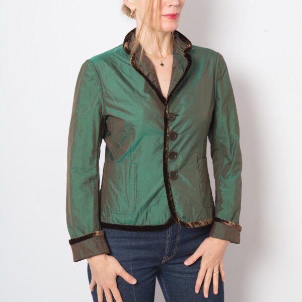 ALBERTO ASPESI Reversible Silk Blazer - Image 4