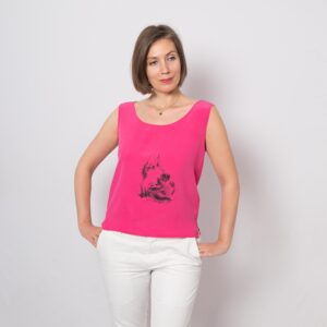 Vintage Silk Sleeveless Top