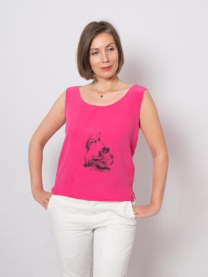 Vintage Silk Sleeveless Top