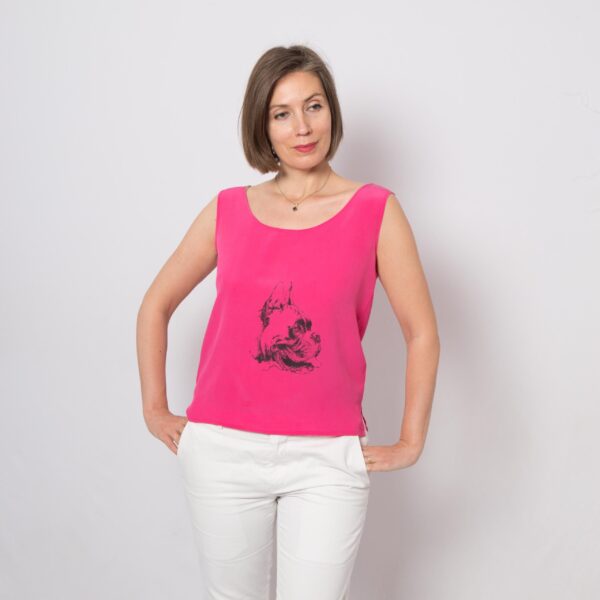 Vintage Silk Sleeveless Top