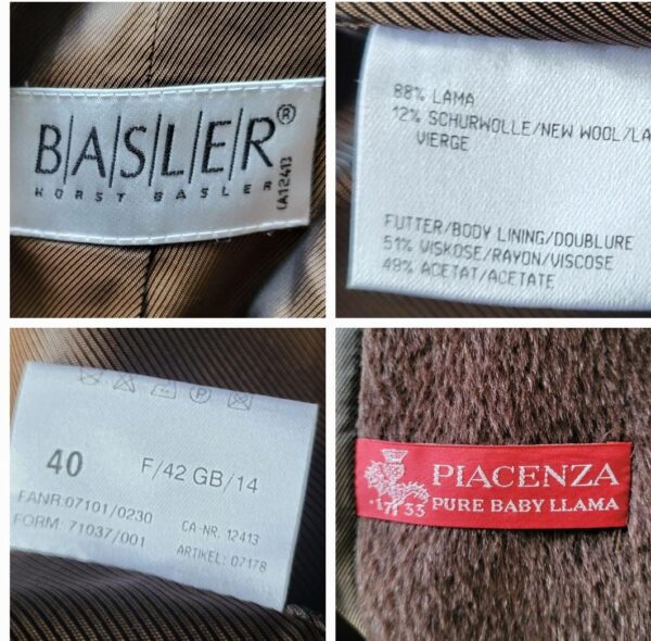 BASLER Vintage Wool Llama Coat Oversized - Image 7