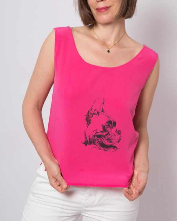 Vintage Silk Sleeveless Top - Image 7
