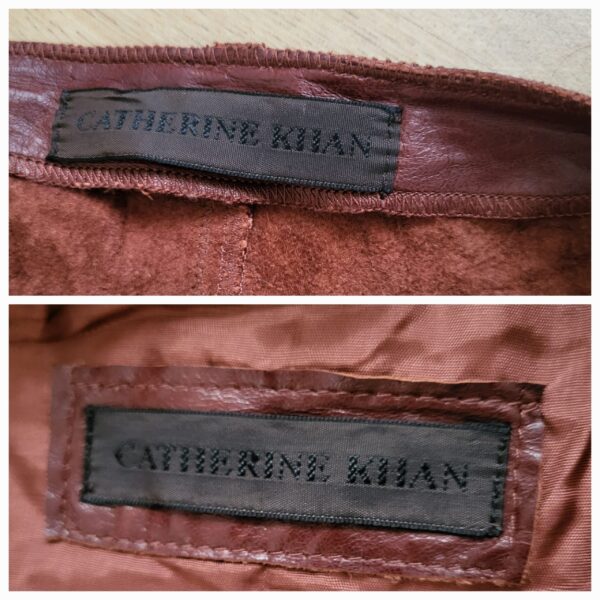 90s Mahogany Leather Jacket and Vest Set - Image 7