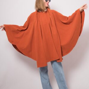 Vintage Cape Coat with Scarf