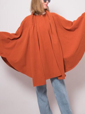 Vintage Cape Coat with Scarf