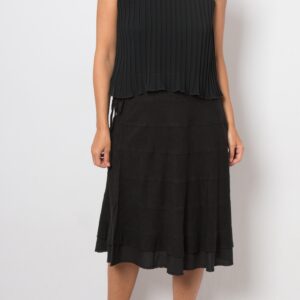Y2K Marella Black A Linen Skirt