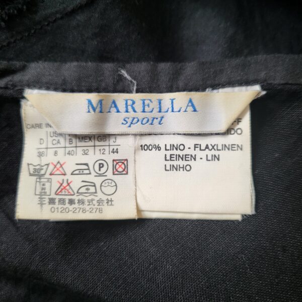 Y2K Marella Black A Linen Skirt - Image 2