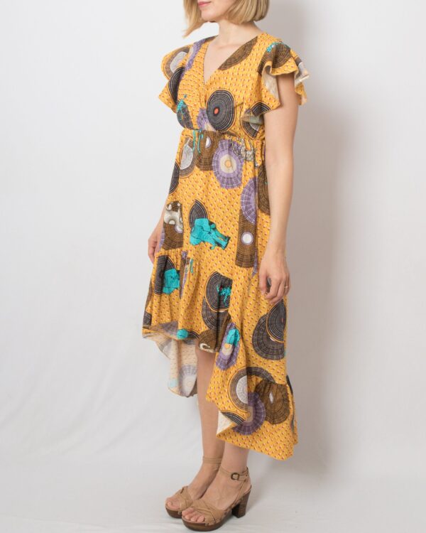 Statement African High Low Dress - Image 3