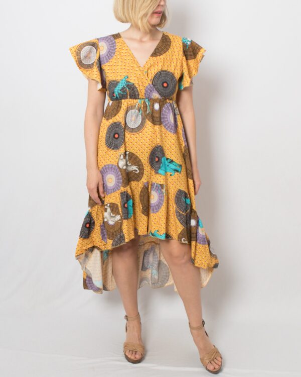 Statement African High Low Dress - Image 8