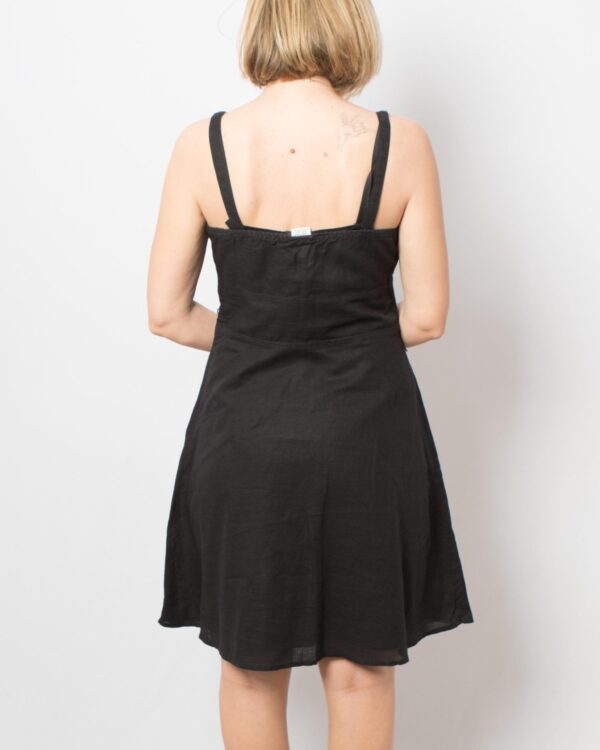90s Slip Dress Black - Image 4