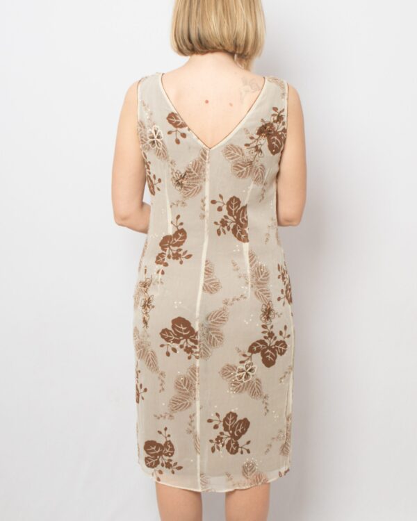 MARELLA 2000s Dress Floral Silk Sheath Dress - Image 6