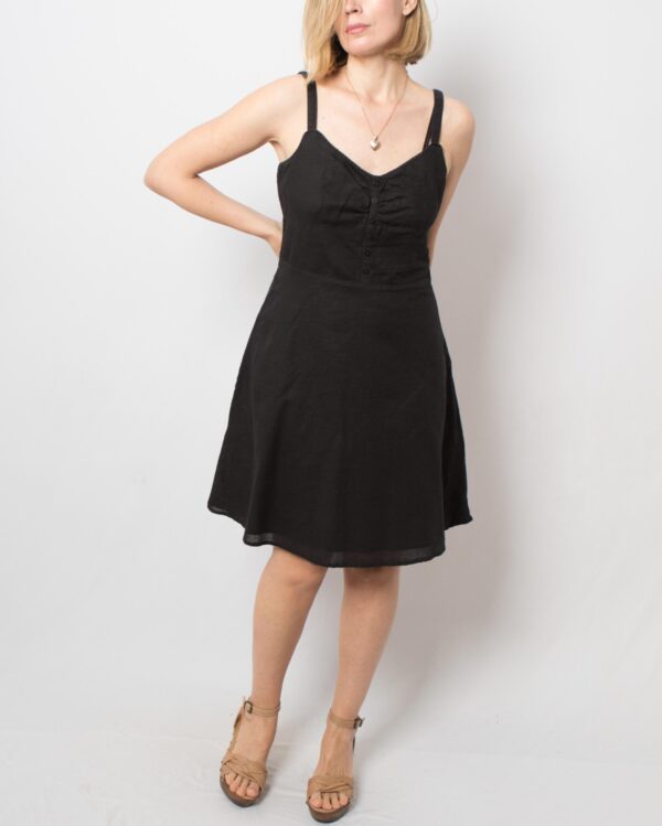 90s Slip Dress Black - Image 7