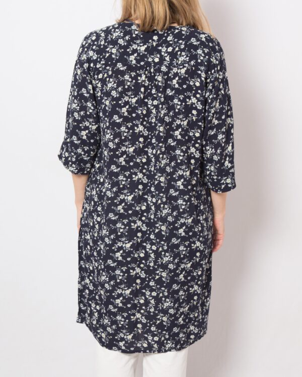 Vintage Floral Long Tunic Blouse - Image 5