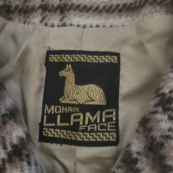 Vintage Plaid Llama Coat - Image 7