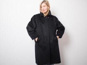 Vintage C&A Blue Alpaca Coat
