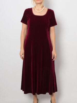 90s Midi Velvet Dress