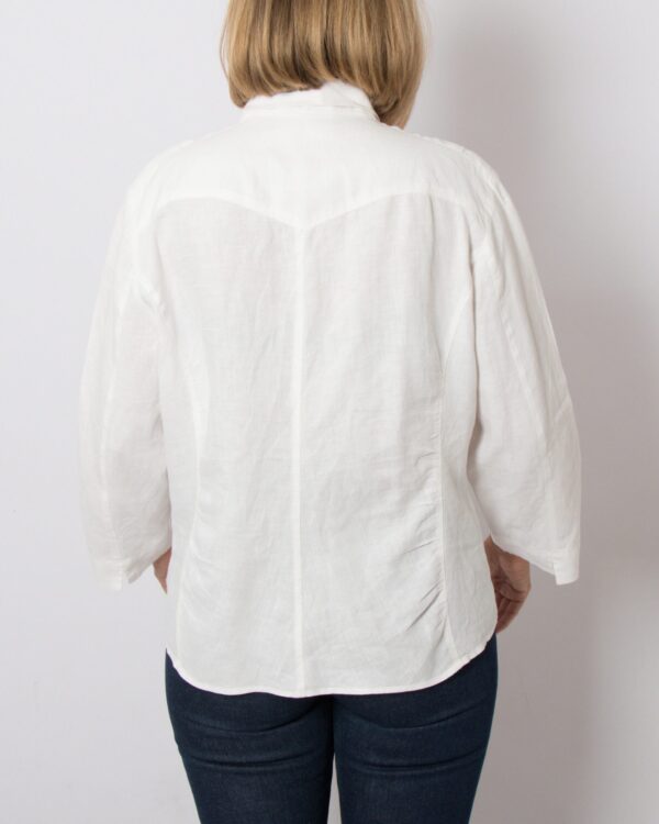 WEEKEND MAXMARA Embroidered Linen Shirt - Image 5