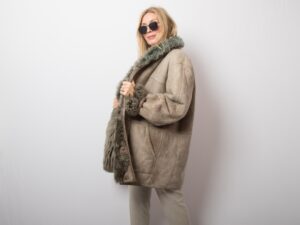 ORIGINAL Vintage Shearling Jacket Oversize