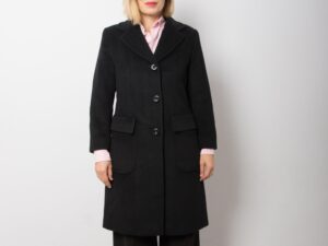 Vintage Black Cashmere Coat