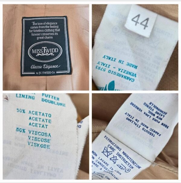 Vintage Camel Coat with Belt - Image 8