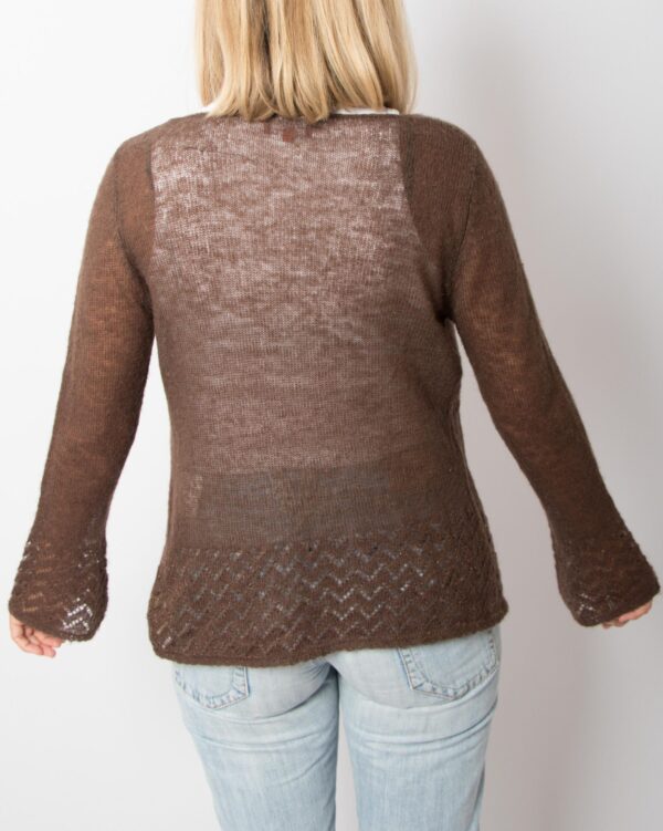Vintage Pointelle Mohair Cardigan - Image 5
