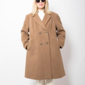 Vintage Herringbone Mohair Coat