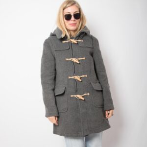 Vintage Hooded Duffle Coat