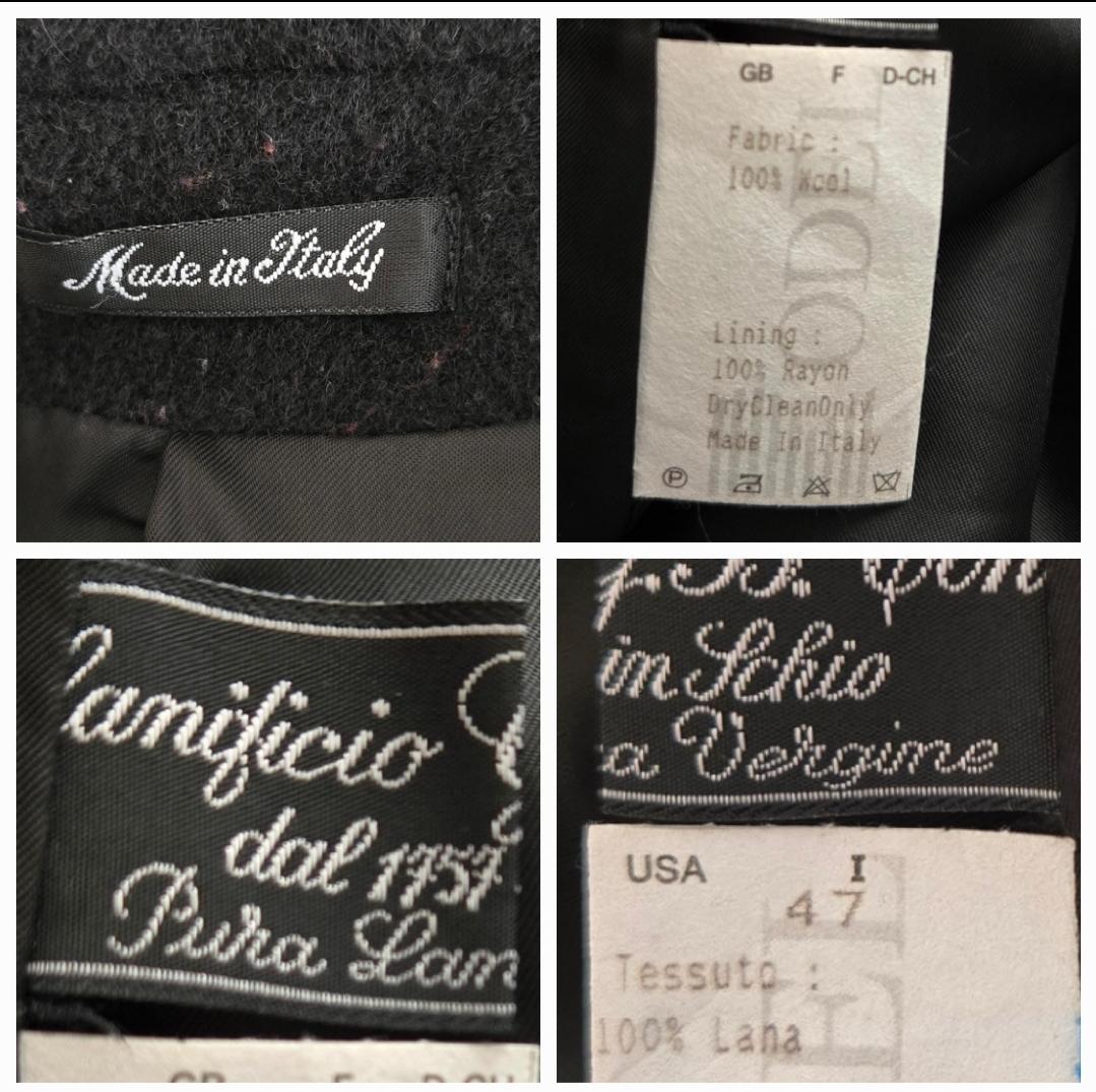 Vintage Black Wool Swing Coat Vintage Black Wool Swing Coat - Image 9