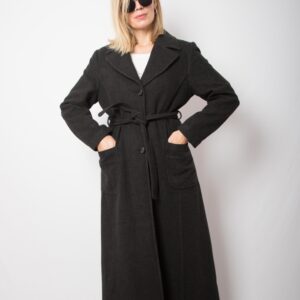 Vintage Long Wool Coat with belt