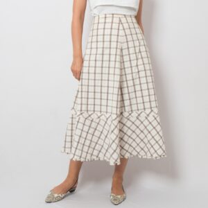 Weekend Max Mara Midi Plaid Pleated Skirt