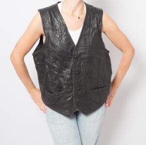 Vintage Leather Waistcoat