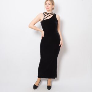 90s Velvet Maxi Dress